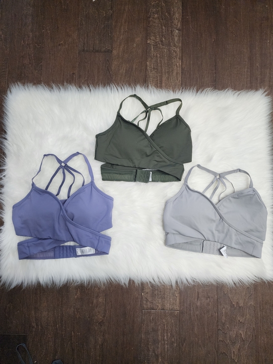 Alphalete Other - Alphalete Wrap Sports Bra Lot of 3 Strappy Back Medium Impact